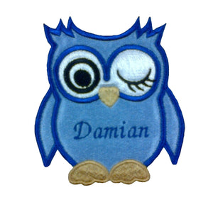 Motif Patch Personalised Name Owl