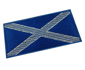 Motif Patch Fancy Saltire Scottish Flag