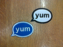 Motif Patch Cute Kawaii Speech Bubble YUM