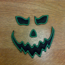 Motif Patch H02 Jack O'Lantern Halloween Scary Face