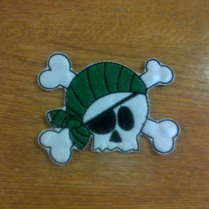 Motif Patch P01 Pirate Skull & Bones