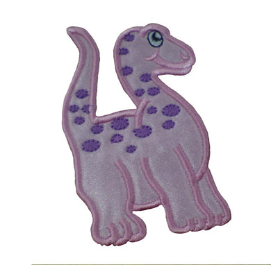 Motif Patch Cute Cartoon Brachiosaurus Coloured Freckle Dinosaur