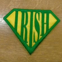 Motif Patch Irish Superhero