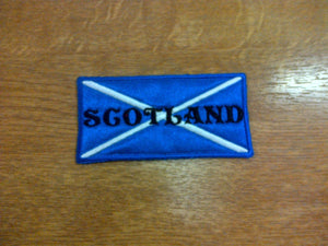 Motif Patch Scottish Saltire Flag Scottish Towns