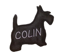 Motif Patch Personalised Name Terrier Dog shadow silhouette