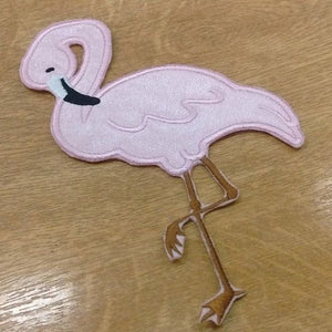 Motif Patch Flamingo Standing One Leg