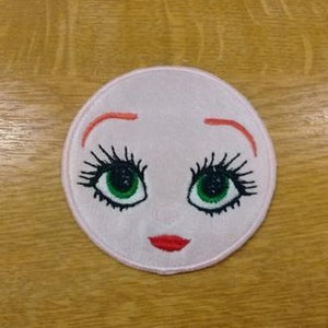 Motif Patch Toy Making Doll Round Face Annie