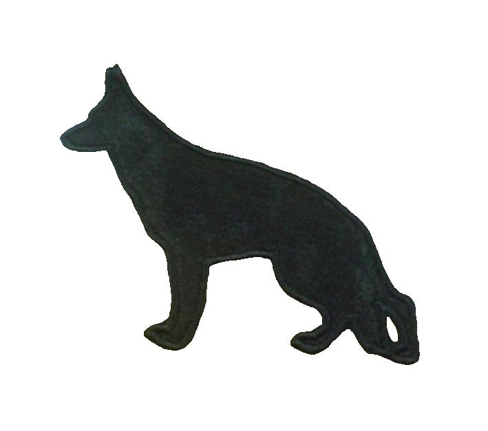 Motif Patch Alsatian German Sheppard shadow silhouette