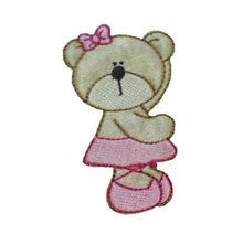 Motif Patch Cute Ballet Dancing Bear