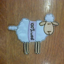 Motif Patch Funny 100% Wool Sheep
