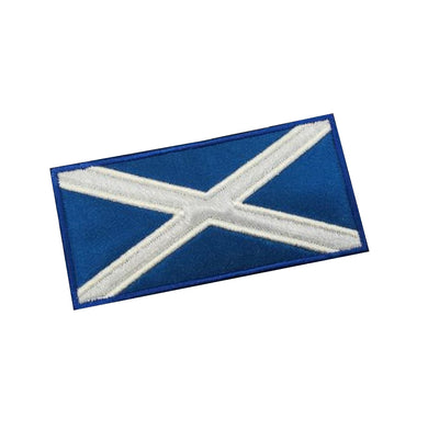 Motif Patch Saltire Scottish Flag Applique Stripe