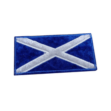 Motif Patch Plush velvet Saltire Scottish Flag