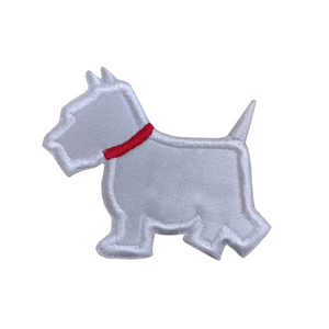 Motif Patch Scottish Terrier Dog Sideview Silhouette