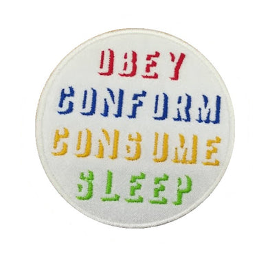 Motif Patch Obey Conform Consume Sleep
