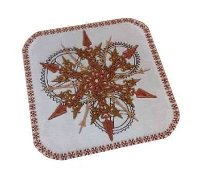 Motif Patch Steampunk Snowflake Tile
