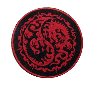 Motif Patch Tribal Dragon Ying Yang Logo
