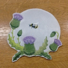 Motif Patch Scotland Scottish Thistle Bee Design L