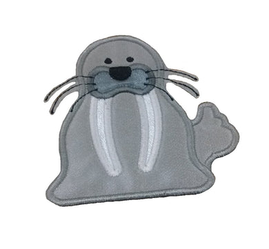 Motif Patch Cute Cartoon Walrus