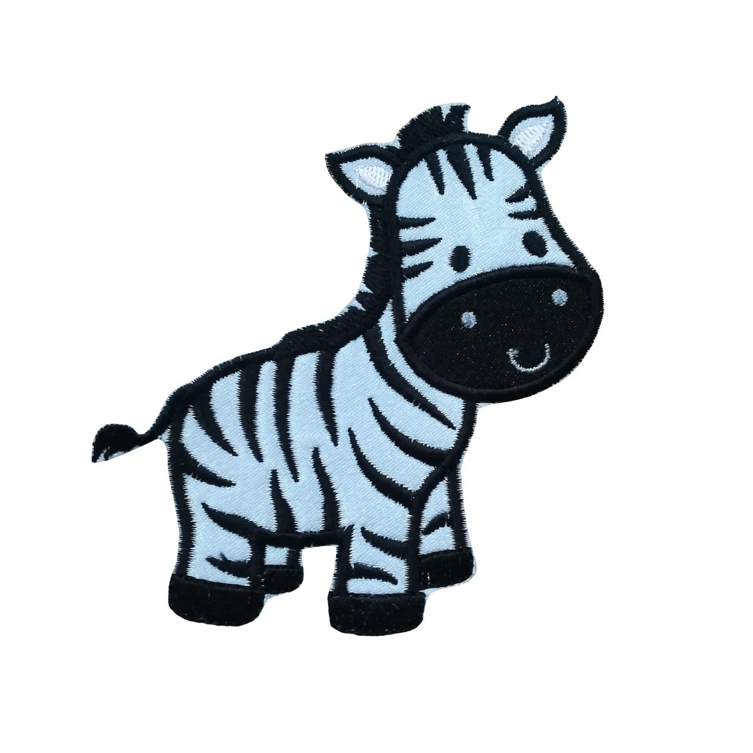 Motif Patch Cute Zebra
